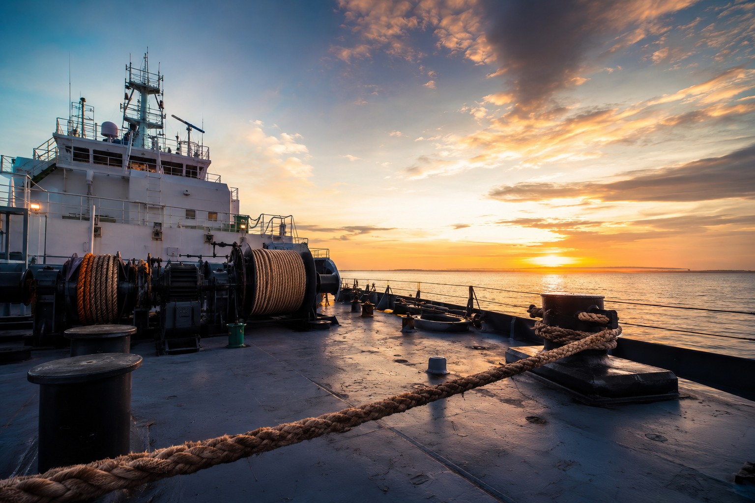 Deck Equipment — Mooring · Anchoring · Cargo Gear